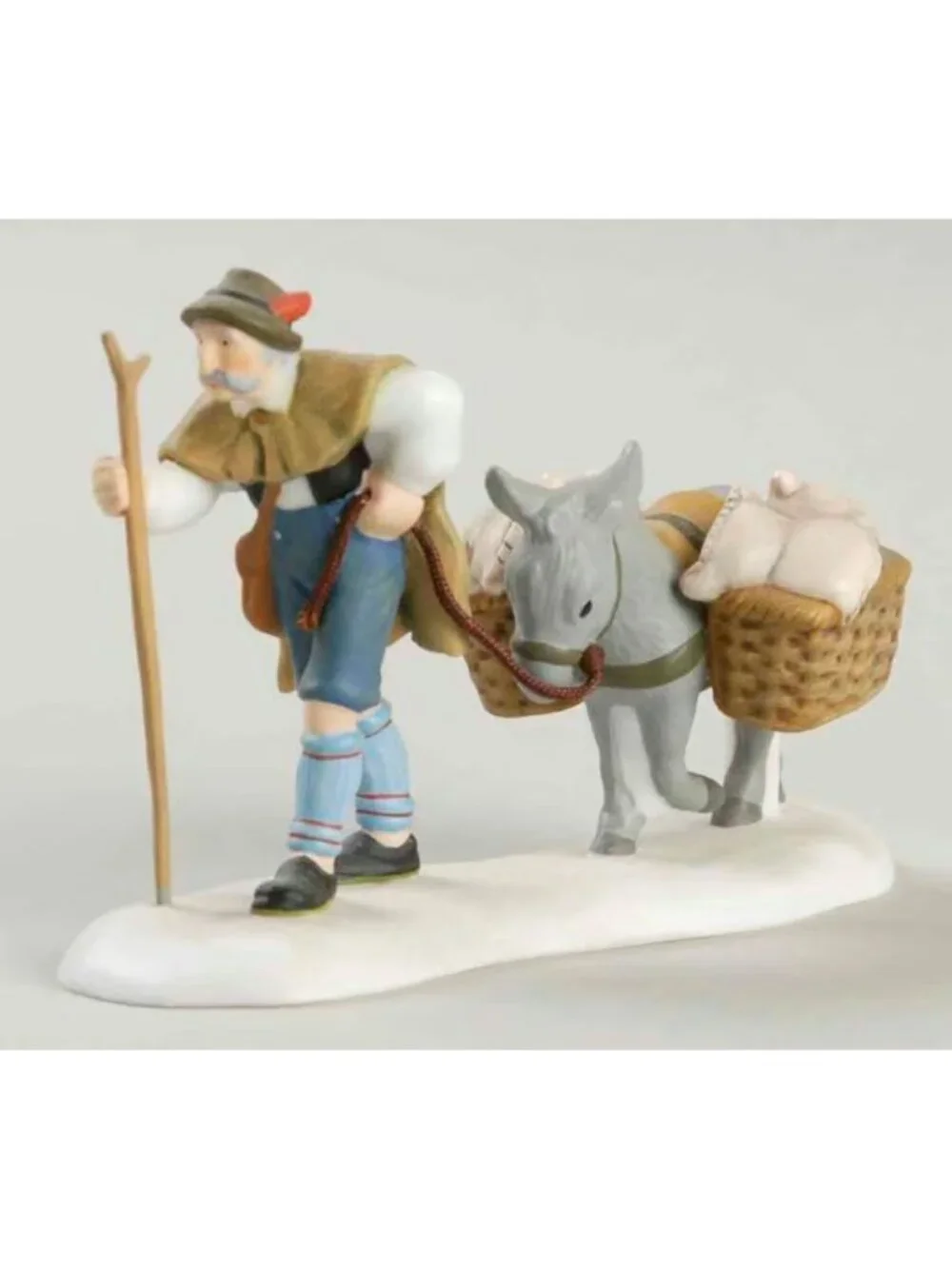 Dept 56 Home from the Mill Alpine Christmas Village 56304 Donkey in box
